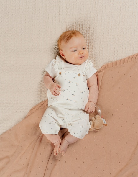 Salopette Bébé Fille 0-12 Mois - En Coton Doux à Motif Dessin Animé - Confortable Et Mignon Pour La Maison Ou Les Occasions Spéciales
