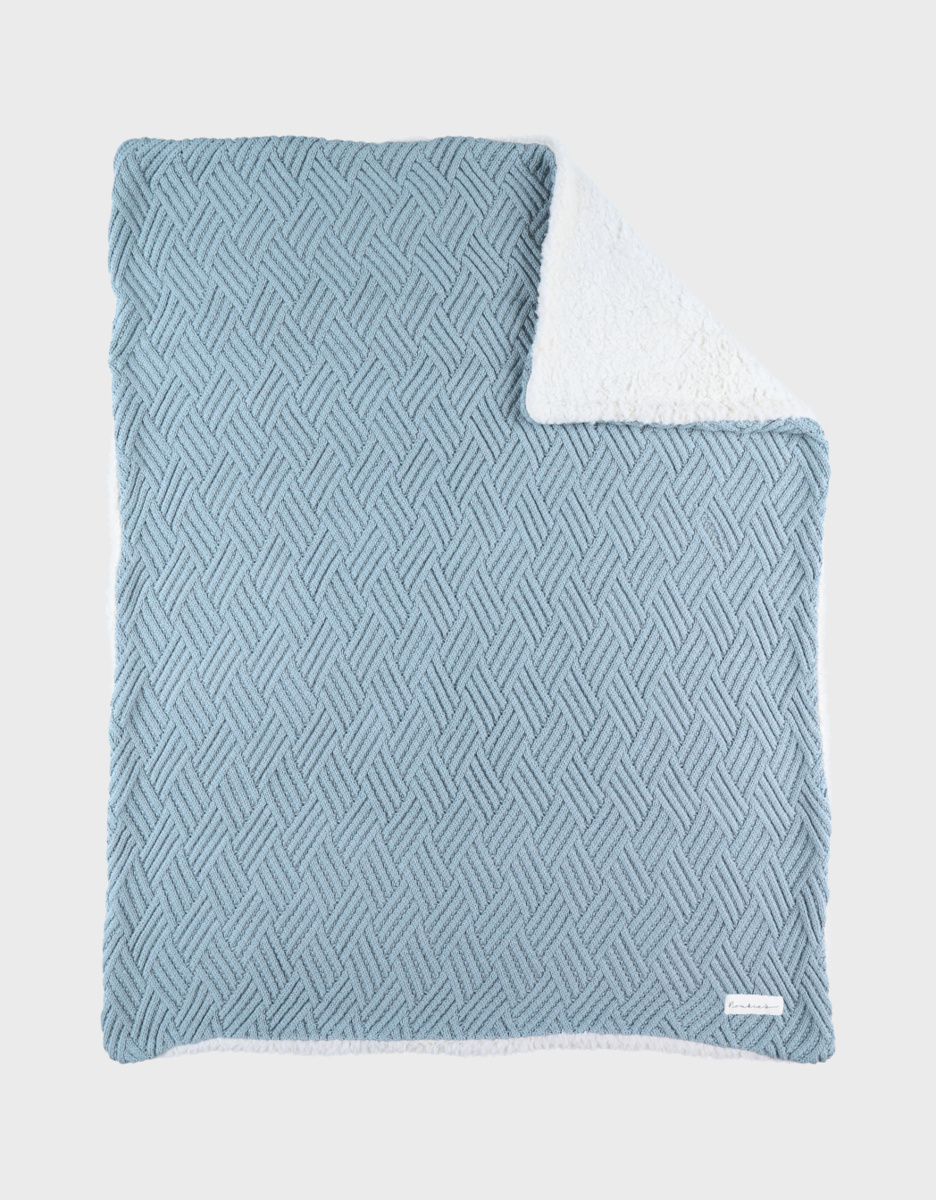Noukie's - Couverture 75x100cm, Coton BIO/Sherpa